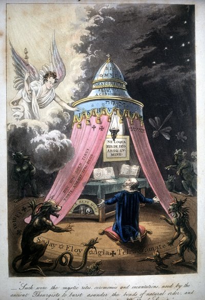 Varázsszertartás. 1825. könyve. Bibl. Morando, Milánó. alkotó: Unknown artist