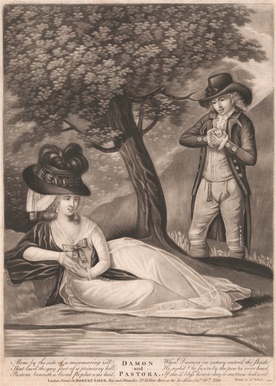 Damon és Pásztorlány alkotó: Unknown artist