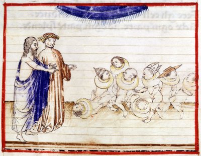 Dante és Virgil – Dante Alighieri „Isteni színjátékában”. Pokol, dal VII alkotó: Unknown artist