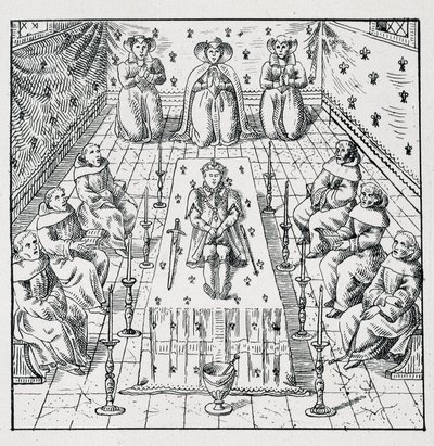 IX. Károly 1574. május 30-án, 24 évesen halt meg – a 39 figurát tartalmazó gyűjteményben, amely Franciaország 1562 és 1586 közötti katasztrófáit ábrázolja” Louis Perrin imprimerie alkotó: Unknown artist