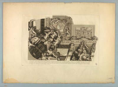 Lebrun és Mignard dekorációi a Versailles-i palotában alkotó: Unknown artist
