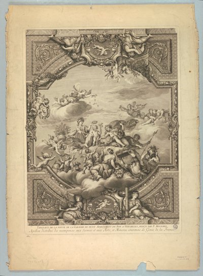 Lebrun és Mignard dekorációi a Versailles-i palotában alkotó: Unknown artist