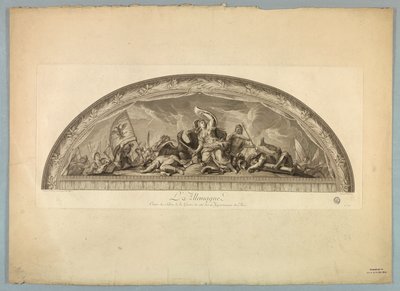 Lebrun és Mignard dekorációi a Versailles-i palotában alkotó: Unknown artist