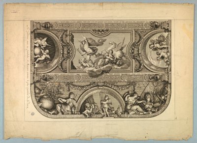 LeBrun és Mignard kitüntetései a Versailles-i palotában alkotó: Unknown artist