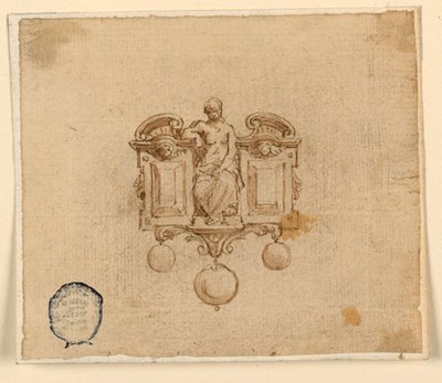 Bross tervezése nővel Broken Pedimetben alkotó: Unknown artist