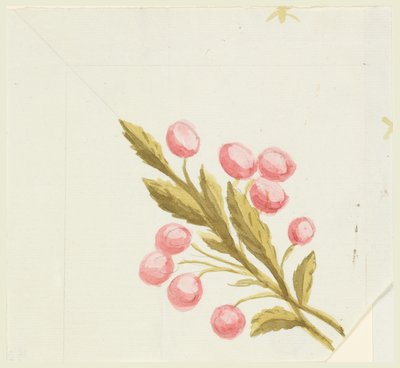 Design sarok motívum szőtt vagy hímzett szegélyhez alkotó: Unknown artist