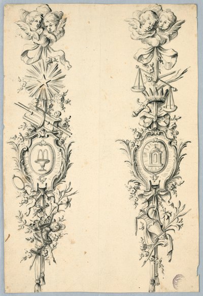 Tervezés két, a Szűzre utaló trófeához alkotó: Unknown artist