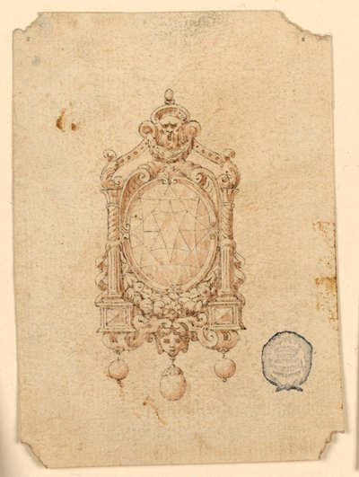 Dizájn ovális gyémánt melltűhöz alkotó: Unknown artist