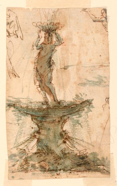 Tervezés egy szökőkúthoz alkotó: Unknown artist