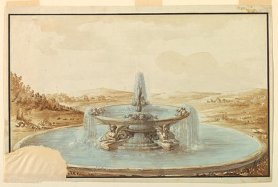 Tervezés egy szökőkúthoz alkotó: Unknown artist