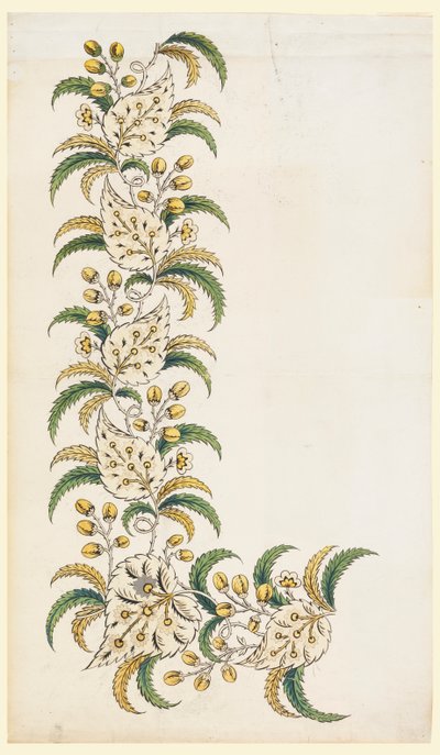 Tervezés nyomtatott függőleges szegélyhez alkotó: Unknown artist
