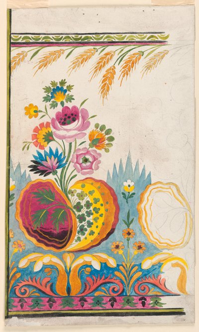 Tervezés szőtt szegélyhez alkotó: Unknown artist