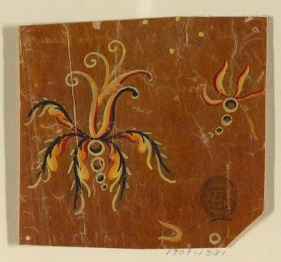 Tervezés szőtt szövethez, töredék alkotó: Unknown artist