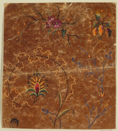 Tervezés szőtt szövethez, töredék alkotó: Unknown artist