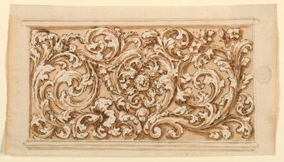 Hosszúkás panel kialakítása alkotó: Unknown artist