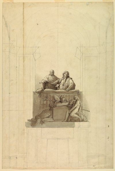 A három figura részletes képe alkotó: Unknown artist