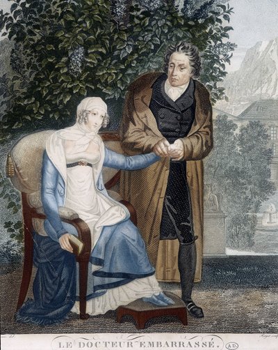 Doktor Dombornyomott (beteg nő előtt). alkotó: Unknown artist