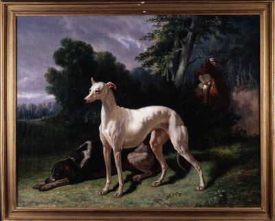 Kutyák (Levary) - Festmény, Olaj, vászon alkotó: Unknown artist