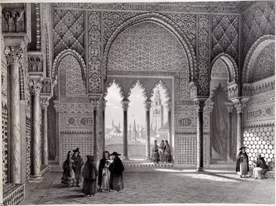 Don Pedro szalonja a sevillai Alcazarban. alkotó: Unknown artist