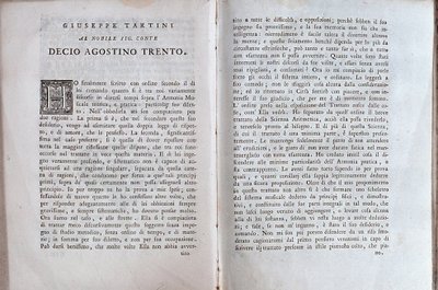 Dupla oldal Giuseppe Tartini zenei szerződéséből alkotó: Unknown artist