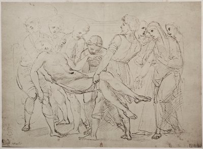 Raphael Sanzio rajza a British Museumban alkotó: Unknown artist