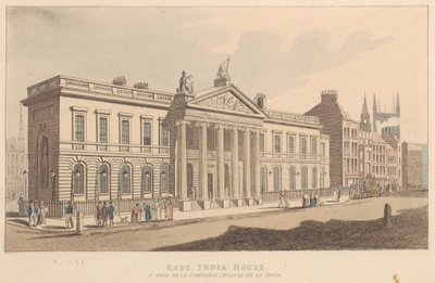 East India House, vagy az Angol Indiai Társaság háza alkotó: Unknown artist