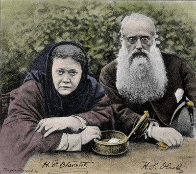 Elena Petrovna Blavatsky (1831-1891), orosz teozófus, a Teozófiai Társaság társalapítója 1875-ben Henry Steel Olcotttal. alkotó: Unknown artist