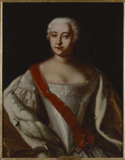 I. Erzsébet, imperatrice de russie – Erzsébet orosz császárnő (1709-1762) portréja, Anonymous. Olajfestmény. Mérete: 87x68 cm. Nemzeti Múzeum Stockholm alkotó: Unknown artist