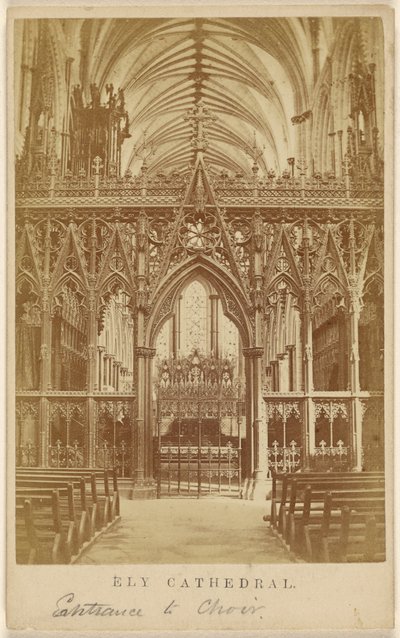 Ely székesegyház. Belépés a kórusba. alkotó: Unknown artist