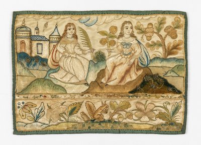 Hímzett panel a koporsóhoz alkotó: Unknown artist