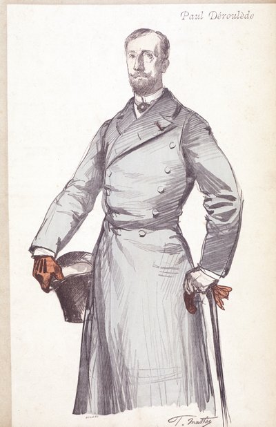 Paul Deroulede (1846-1914), francia író és a Boulangisme politikus, a Hazafiak Ligáját alapító metszet. alkotó: Unknown artist