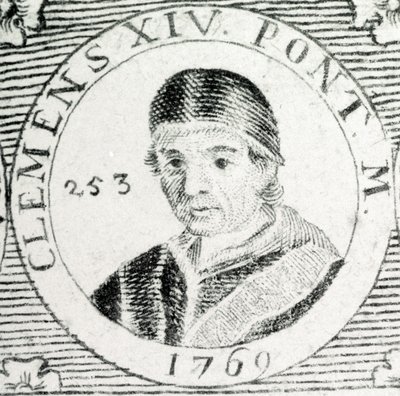 XIV. Kelemen pápa metszete (1705 - 1774). alkotó: Unknown artist