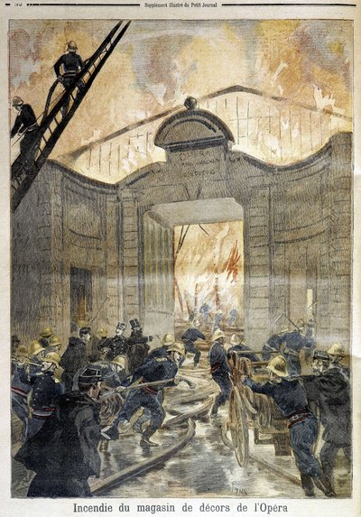 Tűzoltók: tűz az Operában – a „Pity Journalban” alkotó: Unknown artist