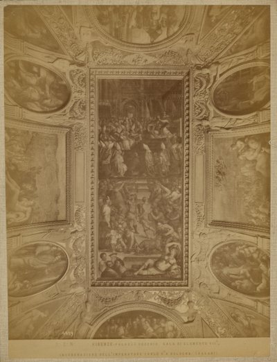 Firenze - Palazzo Vecchio. VII. Kelemen császár csarnoka, V. Károly császár koronázása. alkotó: Unknown artist