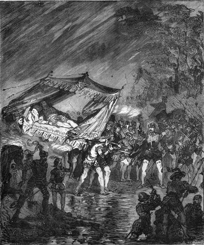 V. Károly (1500-1558) repülőútja a németországi Inspruckba (1552) alkotó: Unknown artist