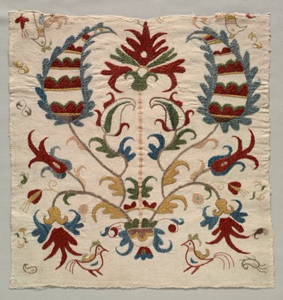 Párnahuzat töredéke vagy ágytakaró panel alkotó: Unknown artist