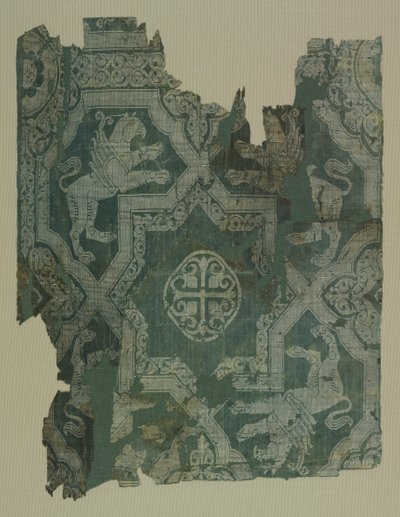 Töredék csillagmintával és griffekkel alkotó: Unknown artist