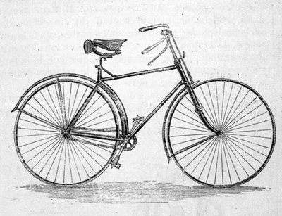 Keretes kerékpár modell. alkotó: Unknown artist