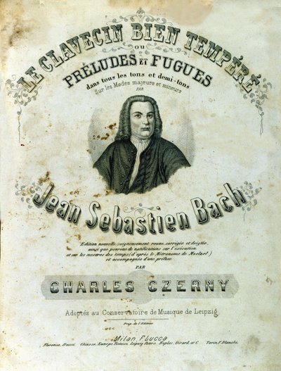 Jean Sebastien Bach (Johann Sebastian Bach) „Prelúdiumok és fúgák” homlokzata alkotó: Unknown artist