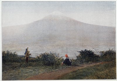 Fujiyama, Japán vulkánja - fényképezés, 19. század vége alkotó: Unknown artist