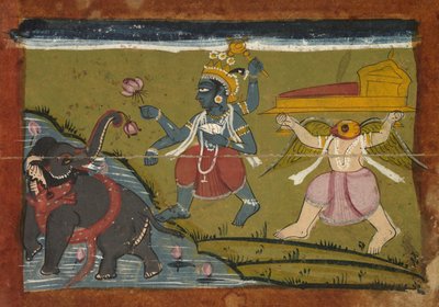 Gajendra Moksha: Az elefántok királyának megváltása alkotó: Unknown artist