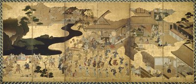 Műfaji jelenetek (Fūzoku byōbu) alkotó: Unknown artist