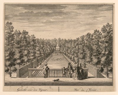 Kilátás a tó felett; Vue du Vivier alkotó: Unknown artist