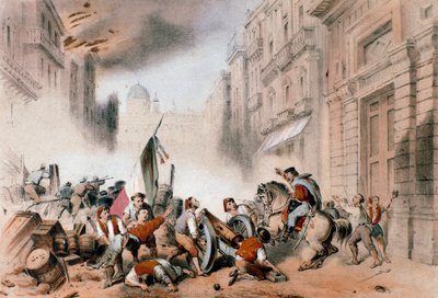 Giuseppe Garibaldi belép Palermóba, 1860. május 26. (metszet alkotó: Unknown artist