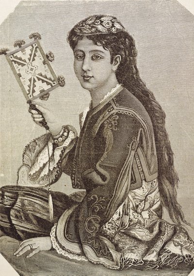 Görögország (19. század). Társadalom. Fiatal görögök. 1879. Metszet alkotó: Unknown artist