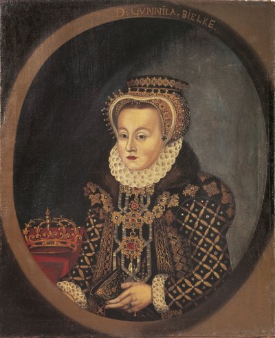 Gunilla Bielke, reine consort de Suede Finlande – Gunilla Bielke (1568-1597), svéd királynő, névtelen portréja. Olajfestmény alkotó: Unknown artist