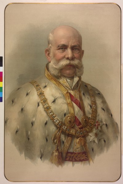 I. Ferenc József császár félalakban, gyapjúköntösben alkotó: Unknown artist