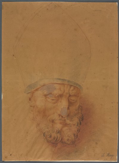 Egy püspök feje alkotó: Unknown artist