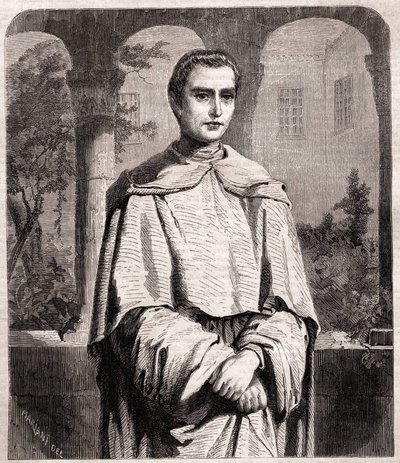 Henri Lacordaire. Francia pap és domonkos 1802-1861. alkotó: Unknown artist