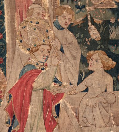 Saint Piat és Saint Eleuthère története, 12. jelenet: A tribün lányának feltámadása Részlet. alkotó: Unknown artist